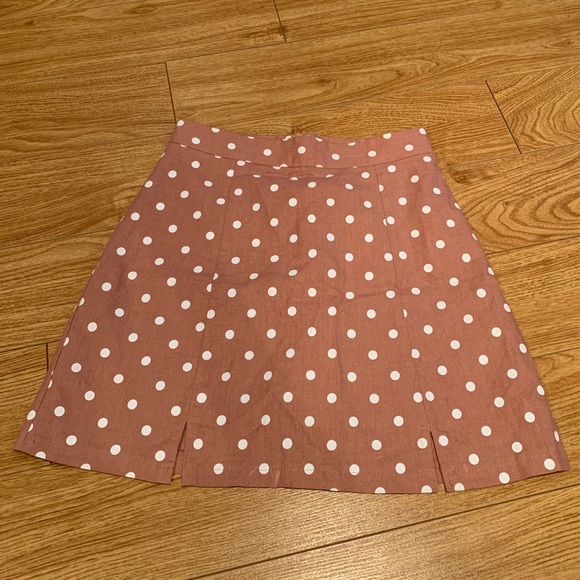 pink polka dot skirt - Picture 2 of 3